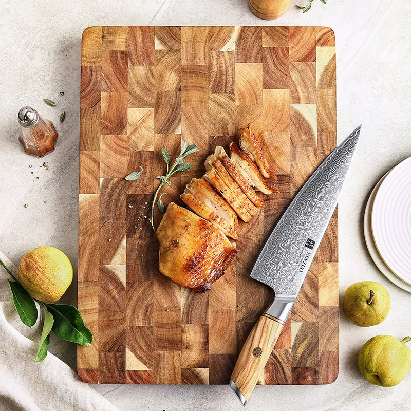 XINZUO 40*28.5*2.6cm High Quality Acacia Wood End Grain Cutting Boards