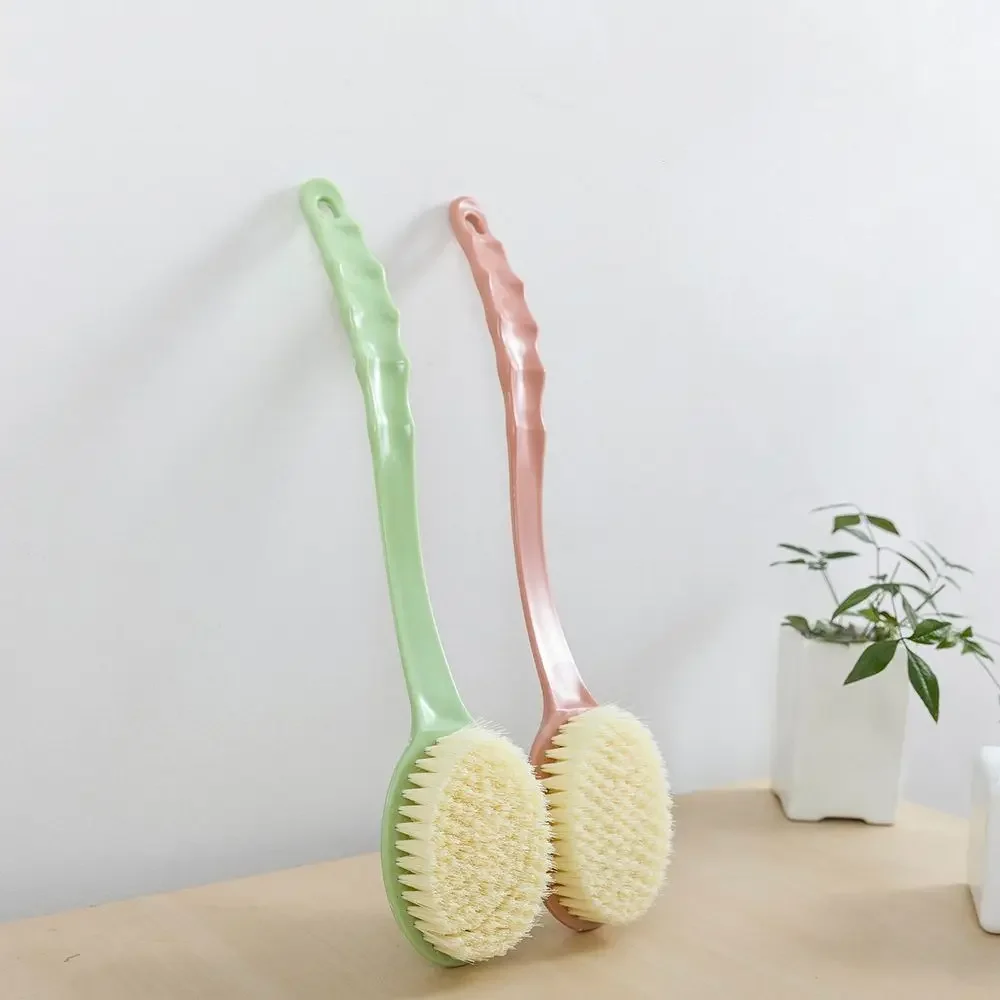 1pc Long Handle Bath Brush Soft Body Scrub Skin Massager Shower Scrubber Body Cleaning Brush Exfoliation Bathroom Accessories 4