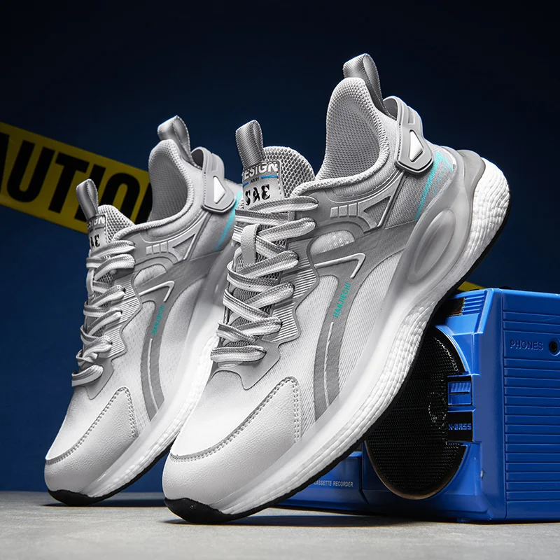 

Men's Summer Breathable Mesh Comfort Lightweight Casual Sneakers Sports Running Tennis Fitness Jogging Athletic Shoes for Men