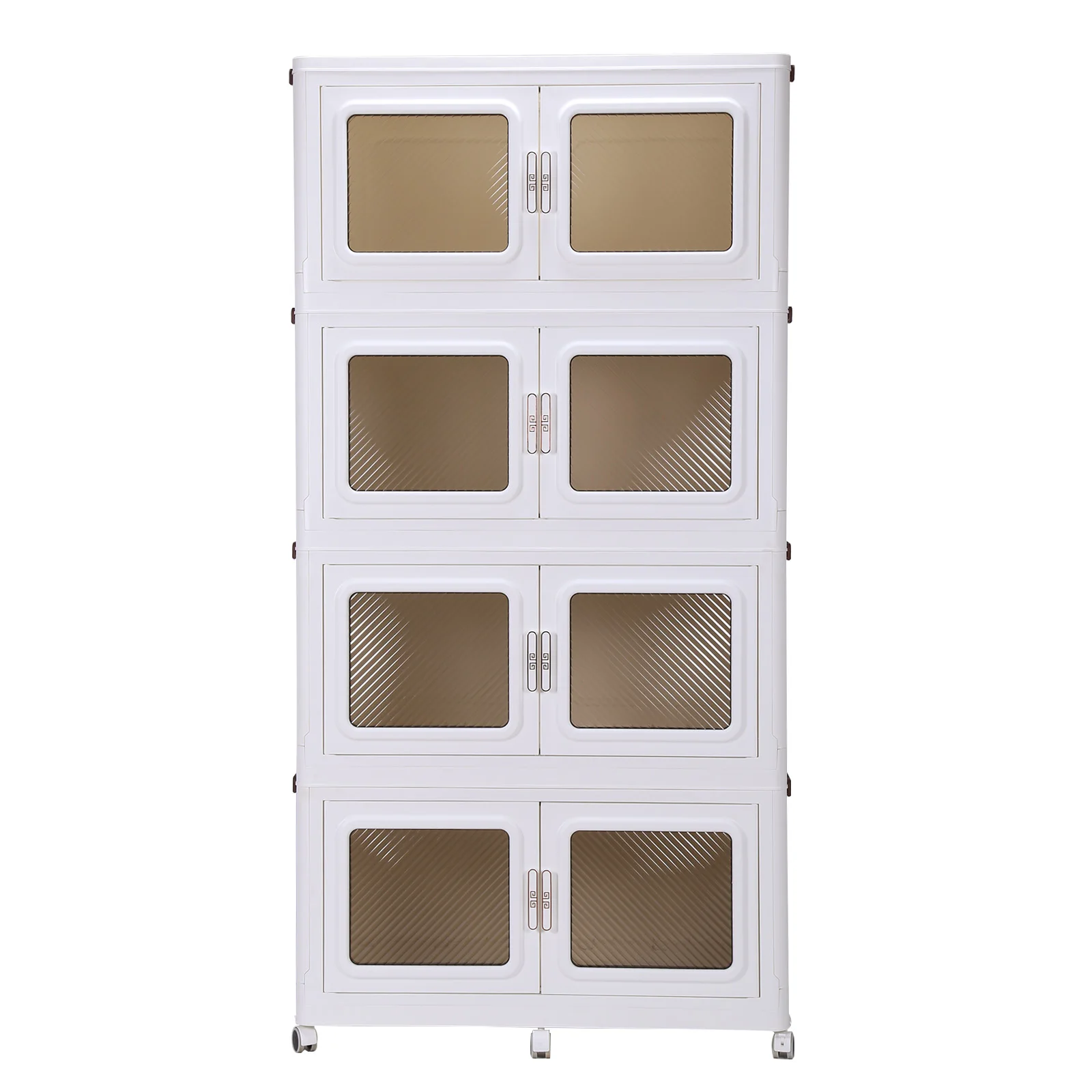 Plastic Stackable Storage Bin with Lid for Bedroom and Living Room