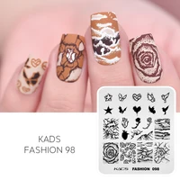 Nail Stamping Plates Stamp Template Musical Note Instrument Tape Dancer Design Printing Nail Art Plate Stainless Steel Tools 2