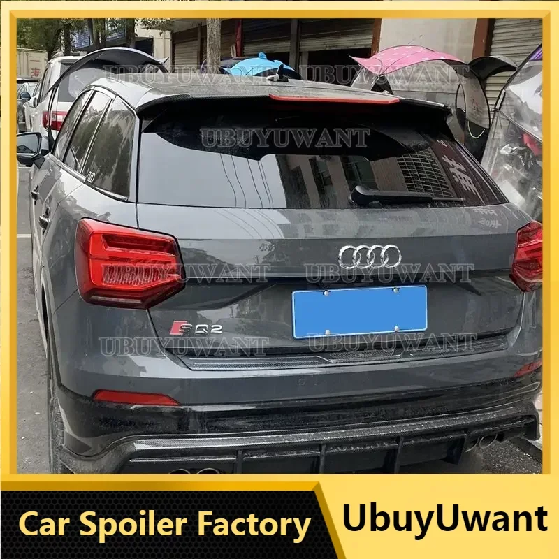 

Use For Audi Q2 Car Spoiler 2018 2019 2020-2023 ABS Plastic Car Roof Spoiler Rear Tail Lip Wing Hatchback Universal Q2 Car Wing