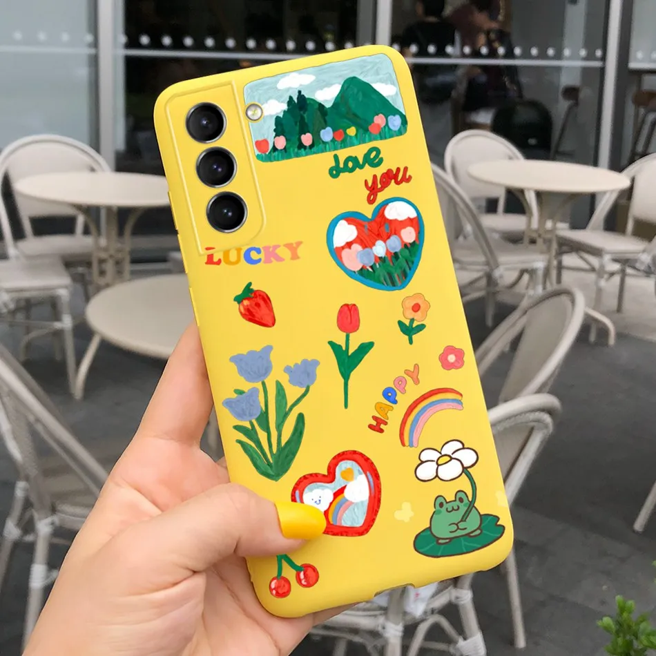 Cute Macaroon Silicone Phone Case Cover - Soft Bumper Protection