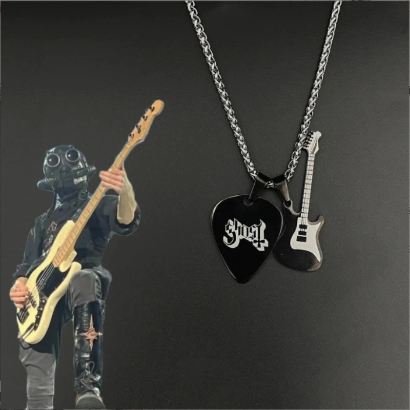 

Ghost bc Nameless Ghoul Guitar Bracelet Necklace Pendant Ghost Band Grucifix Papa Emeritus Patch Jewelry Accessories cosplay