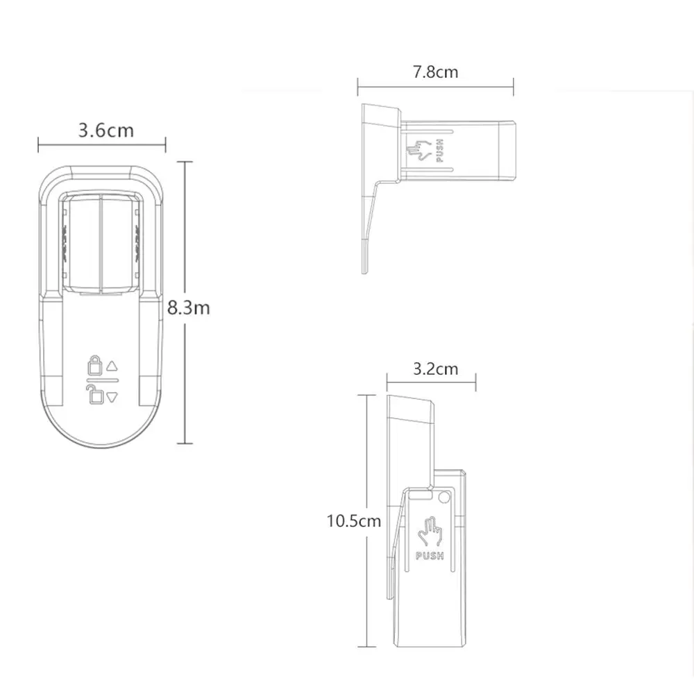 Simple Easy Install Multipurpose Kids Firm Baby Safety Locks Child Protection Equipment Anti Open Door Lock Door Lever Lock