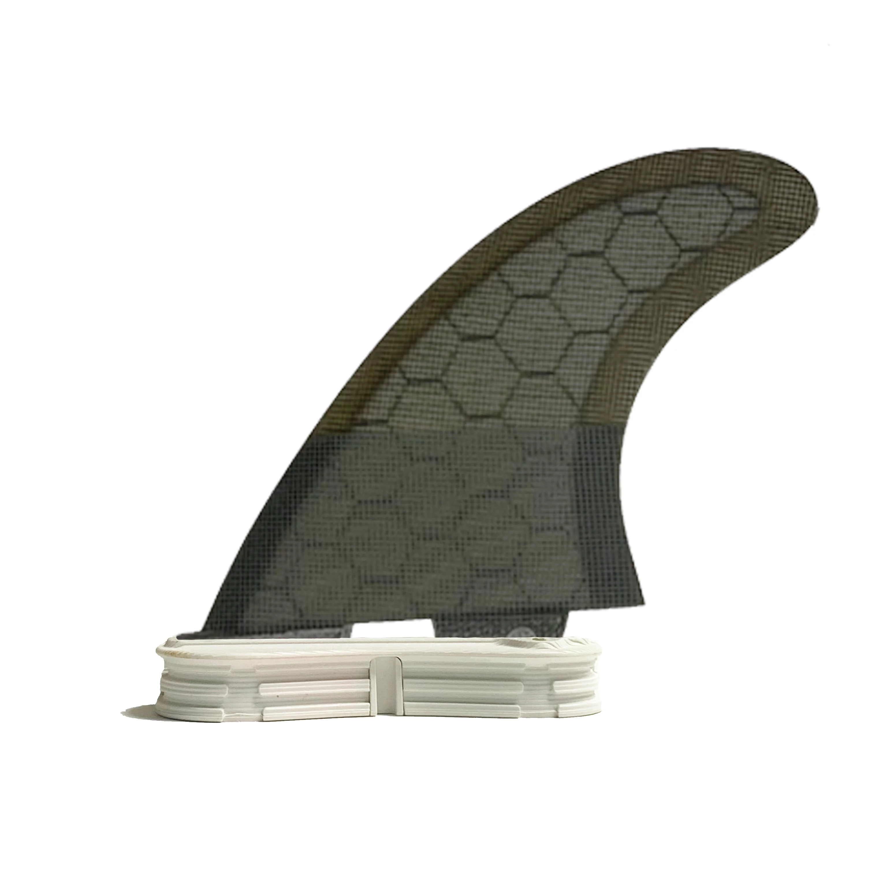Surfboard Fins AM2 Honeycomb Surf Fin Twin Tab II Base Fiberglass Thruster Fin 3pcs/Set for Sale