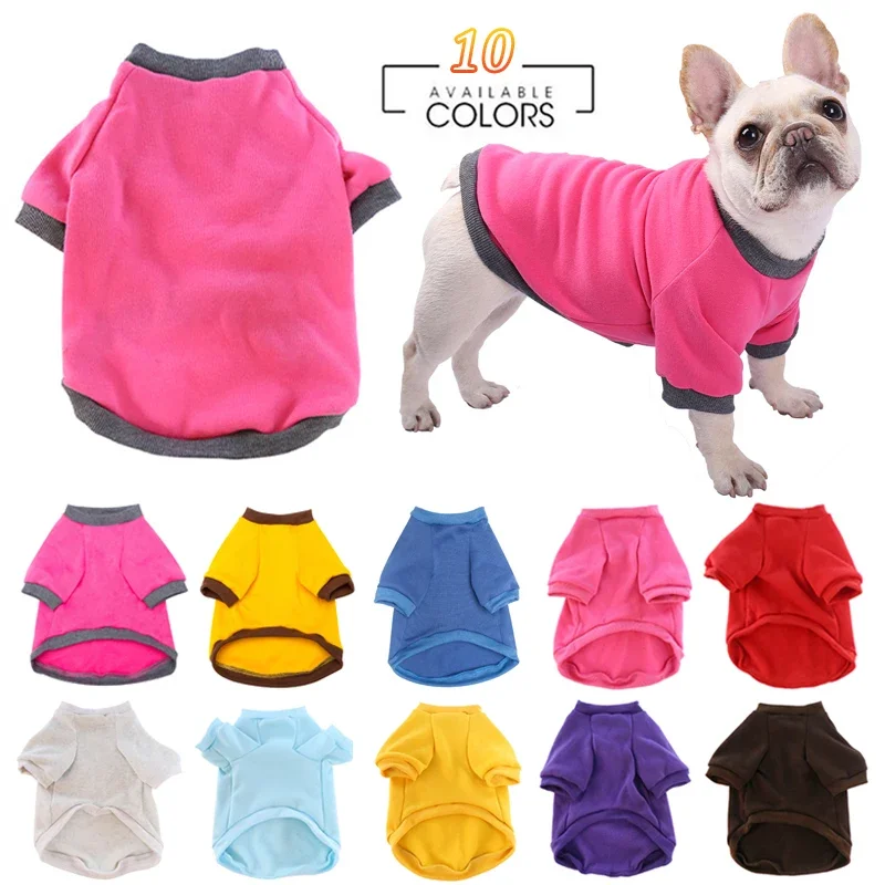 

Мягкая одежда для маленьких собак, зимняя одежда для домашних животных, свитер, Теплая Флисовая одежда для щенков и кошек, куртка, пальто для французского бульдога для маленьких и средних собак