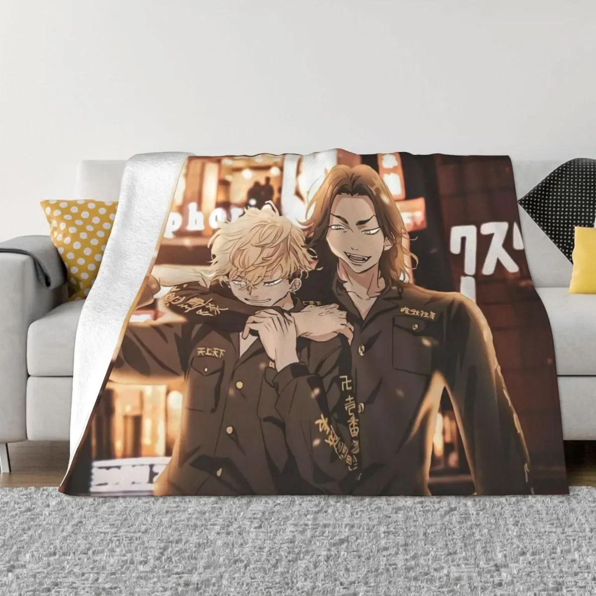 

NEW Chifuyu Baji Keisuke Tokyo Revengers Blanket Fleece Anime Takemichi Hanagaki Soft Throw Blanket for Bedding Couch Bedsprea