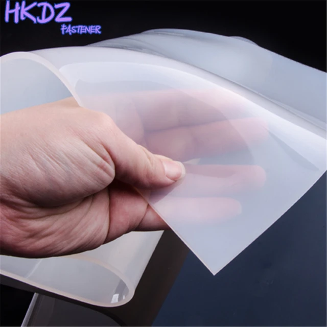 0.1 mm- 5mm Silicone Rubber Sheet 500mm Width 500mm Length Transparent  Silicone Film - AliExpress