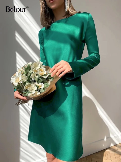green shift dress