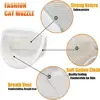 TONG New Cat Anti Bite Muzzles Breathable Transparent Cat Helmet Adjustable Kitten Mask for Nail Trimming Grooming 2