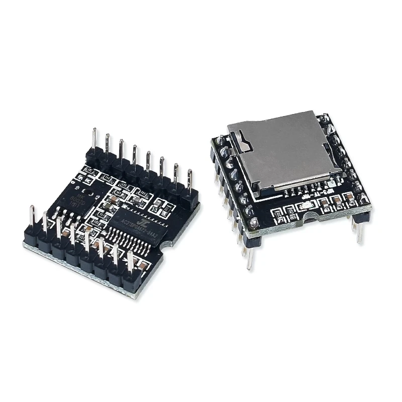 4-Piece Mini MP3 Player Set - Audio Voice Modules For TF Cards & USB Drives