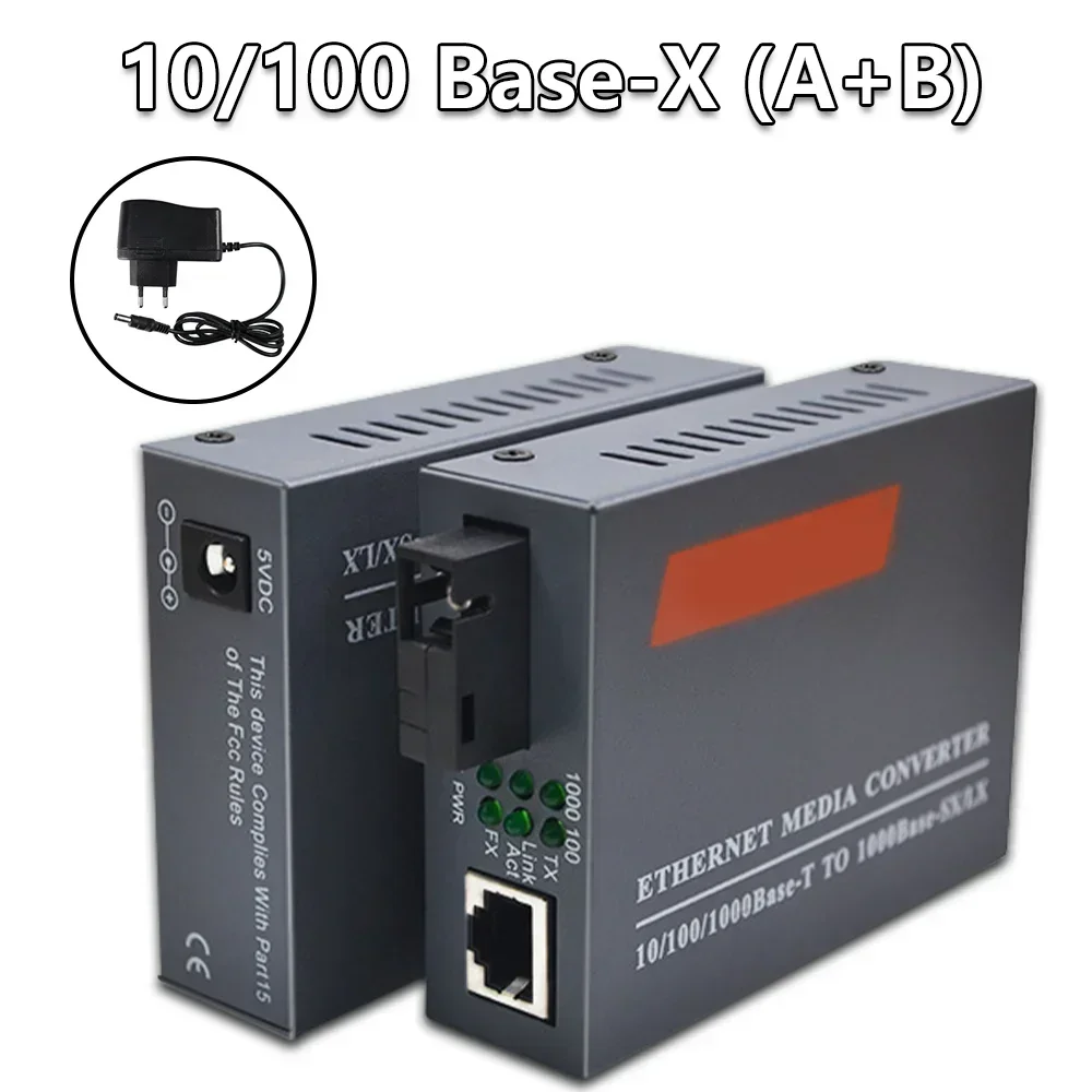 ממיר מדיה OPTFOCUS 1000M SM Transceiver SC Module 20km A B Transceiver Gigabit Fiber Optical Media Converter