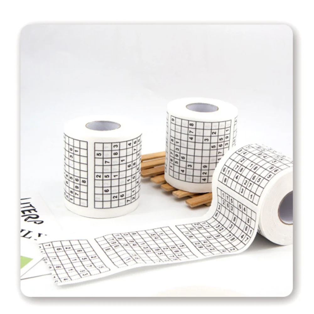 Sudoku Game Toilet Paper Office Home Puzzle Jiugong English toilet paper