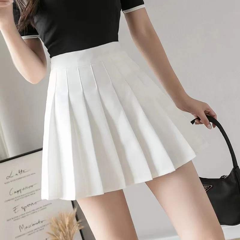 Outdoor Sports Pants Skirt Female Quick-drying Running Badminton Tennis Skirt Fake Two Short with A zipper