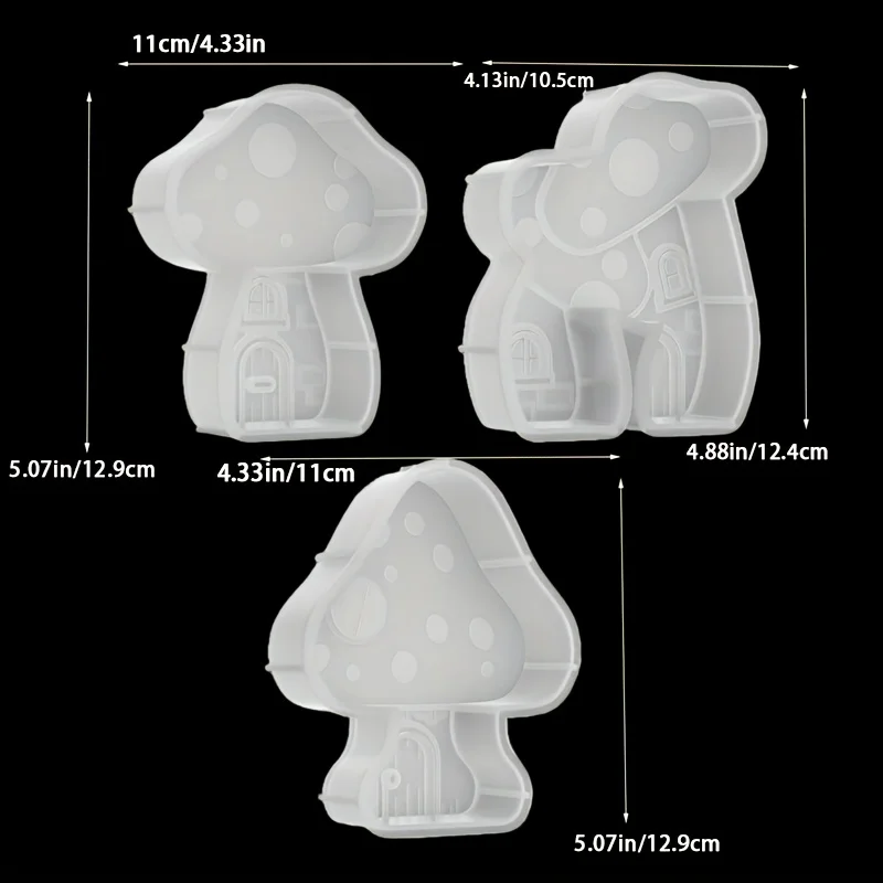 Charming Mushroom Cottage Mold for Creative Crafts & Decor