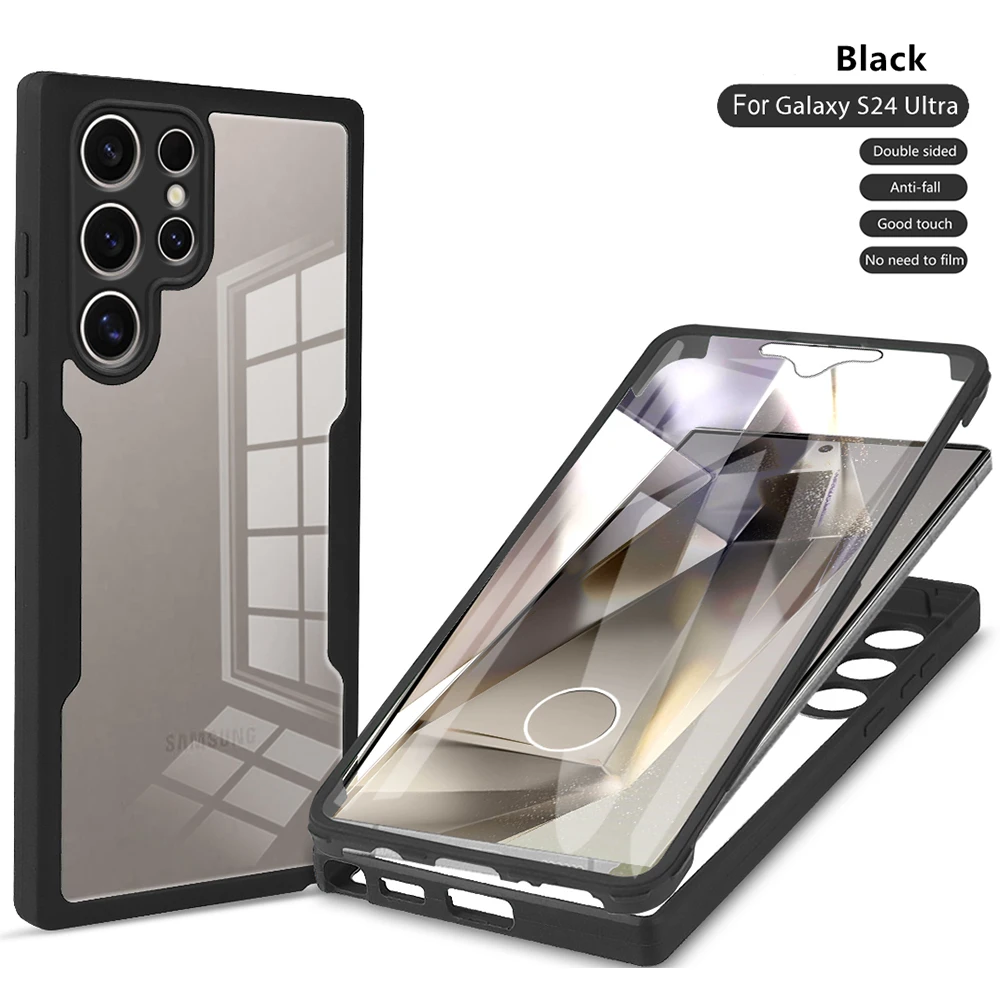 Clear Full Body Protective Phone Case with 360-Degree Coverage