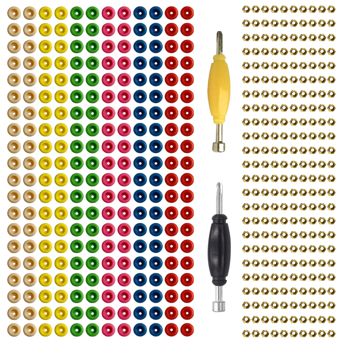 휠 너트 트럭 스케이트보드용 나무 핑거보드 장난감 핑거보드 액세서리 교체 부품 도구