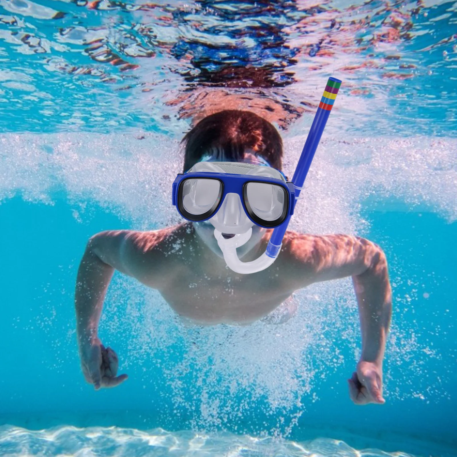 Swimming Goggles Children Snorkeling Gear Kids Diving Mask Set Junior Kids Anti-fog UV Protection Snorkel Set swimming goggles