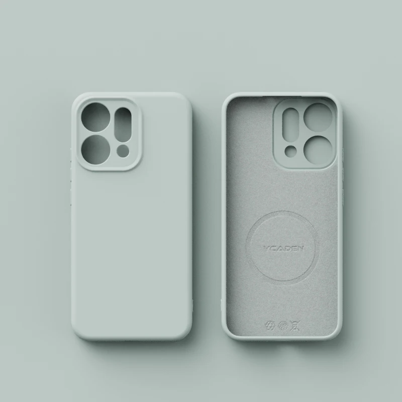 Magnetic Wireless Charging Liquid Silicone Case - Soft Skin Smooth Cover Bumper