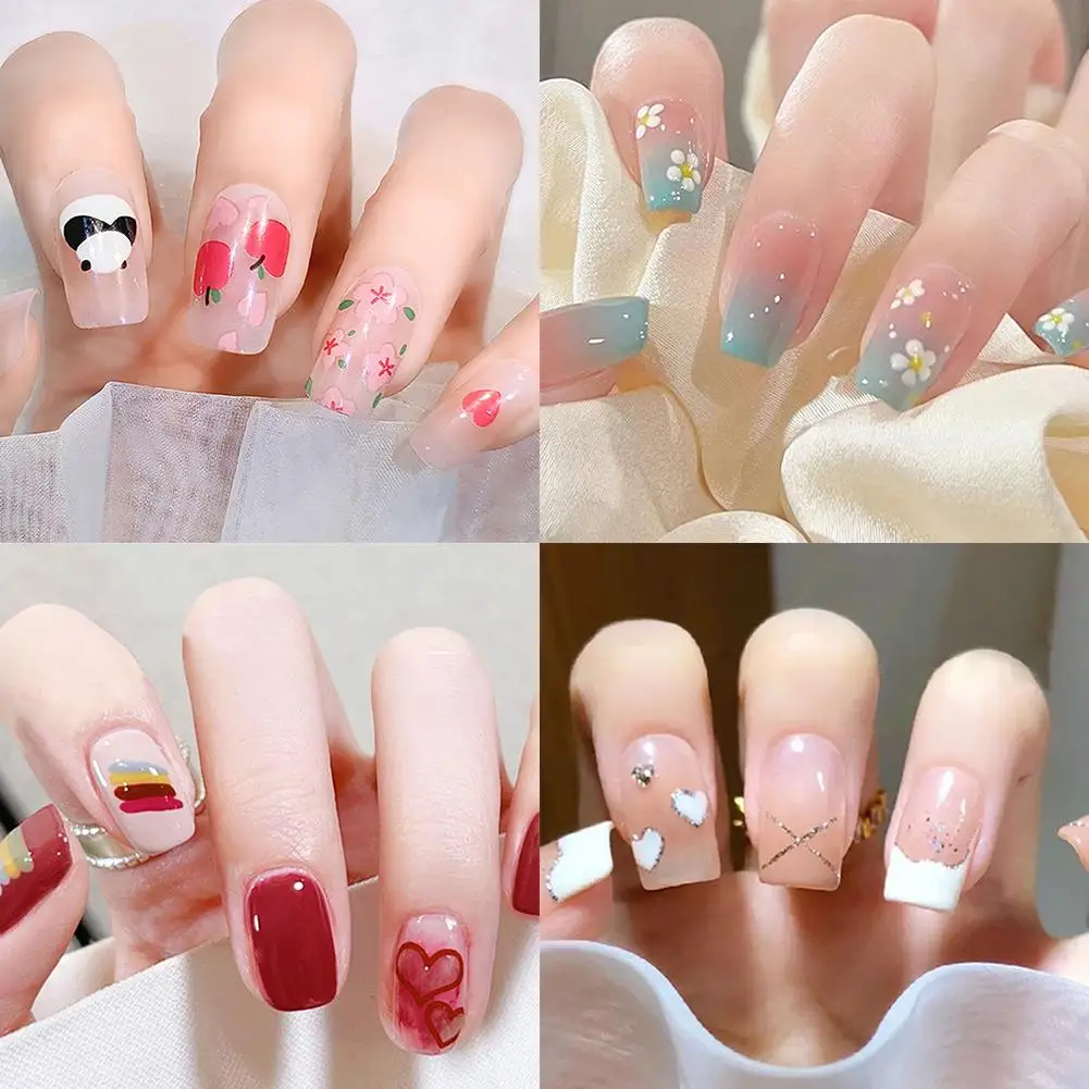 Nail Sticker Panda No-bake Gel Nail Oil Film Attached Chinese Style Film Waterproof Sticker H5U6