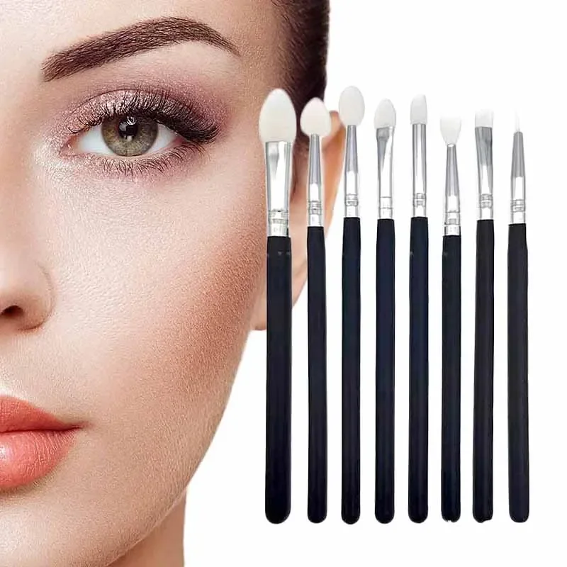 Brochas maquillaje 실리콘 아이 섀도우 립 애플리케이터 메이크업 브러쉬 아이 라이너 립 브러쉬 전문 아이 섀도우 화장품 도구