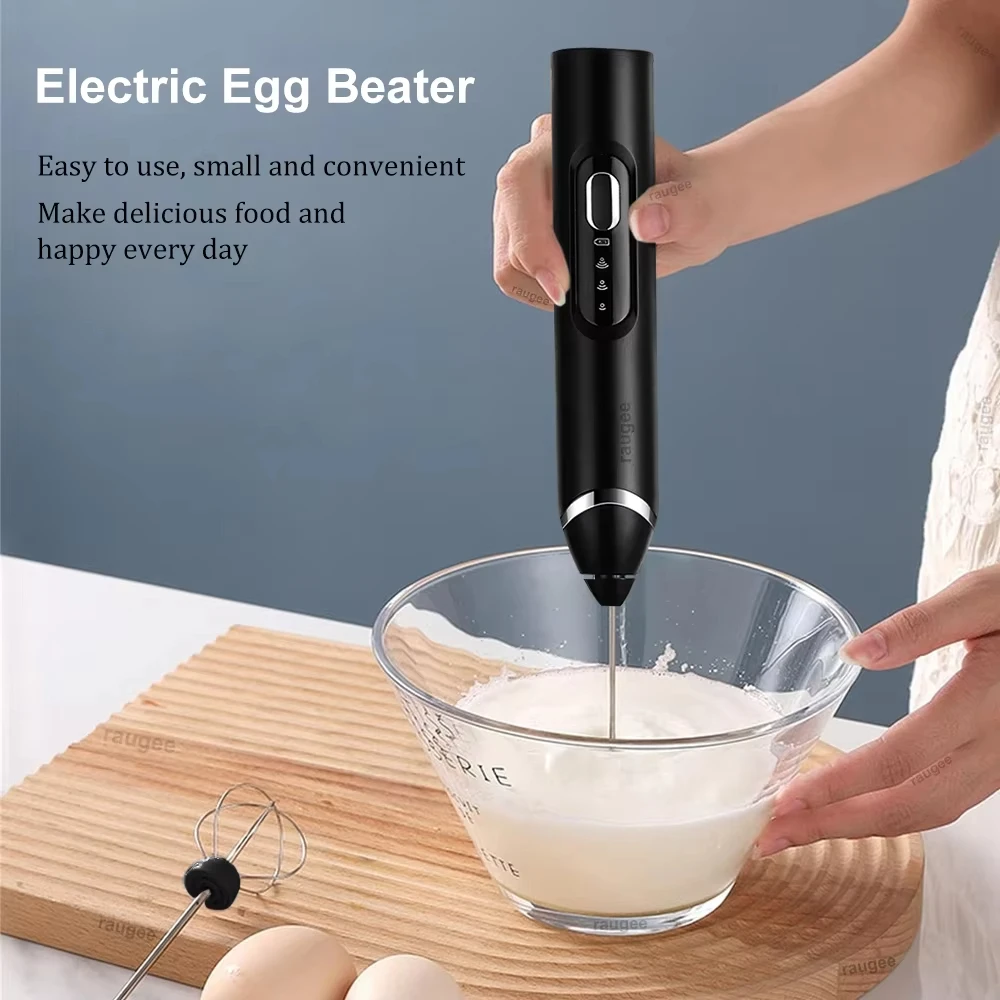 Electric milk and coffee mixer Hand held egg beater Milk foam maker foam maker 3 speed rechargeable cream mixer Kitchen mixer 1