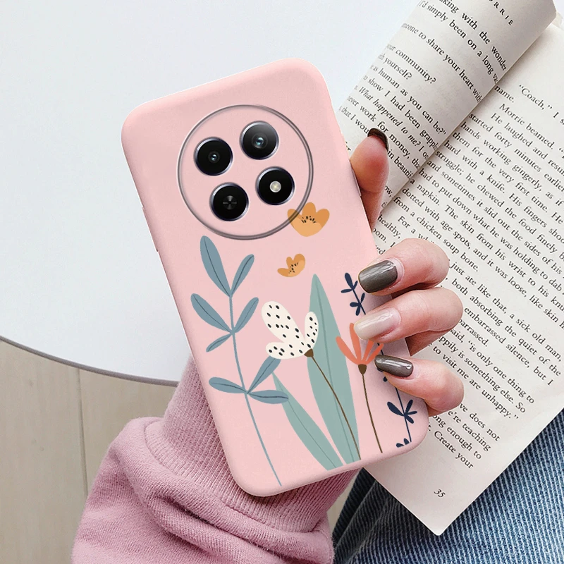 Cute Heart Flower Soft Silicone Matte Protective Back Cover s - Cartoon Design