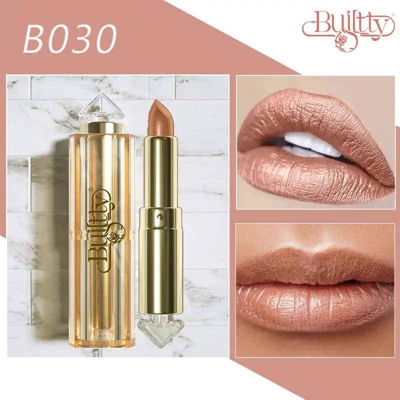 BUILTTY Korean Glitter Pearl Dropshiping Lipstick Matte Nude Color Long Lasting Waterproof Wholesale Price Red Pink Purple - Image 7