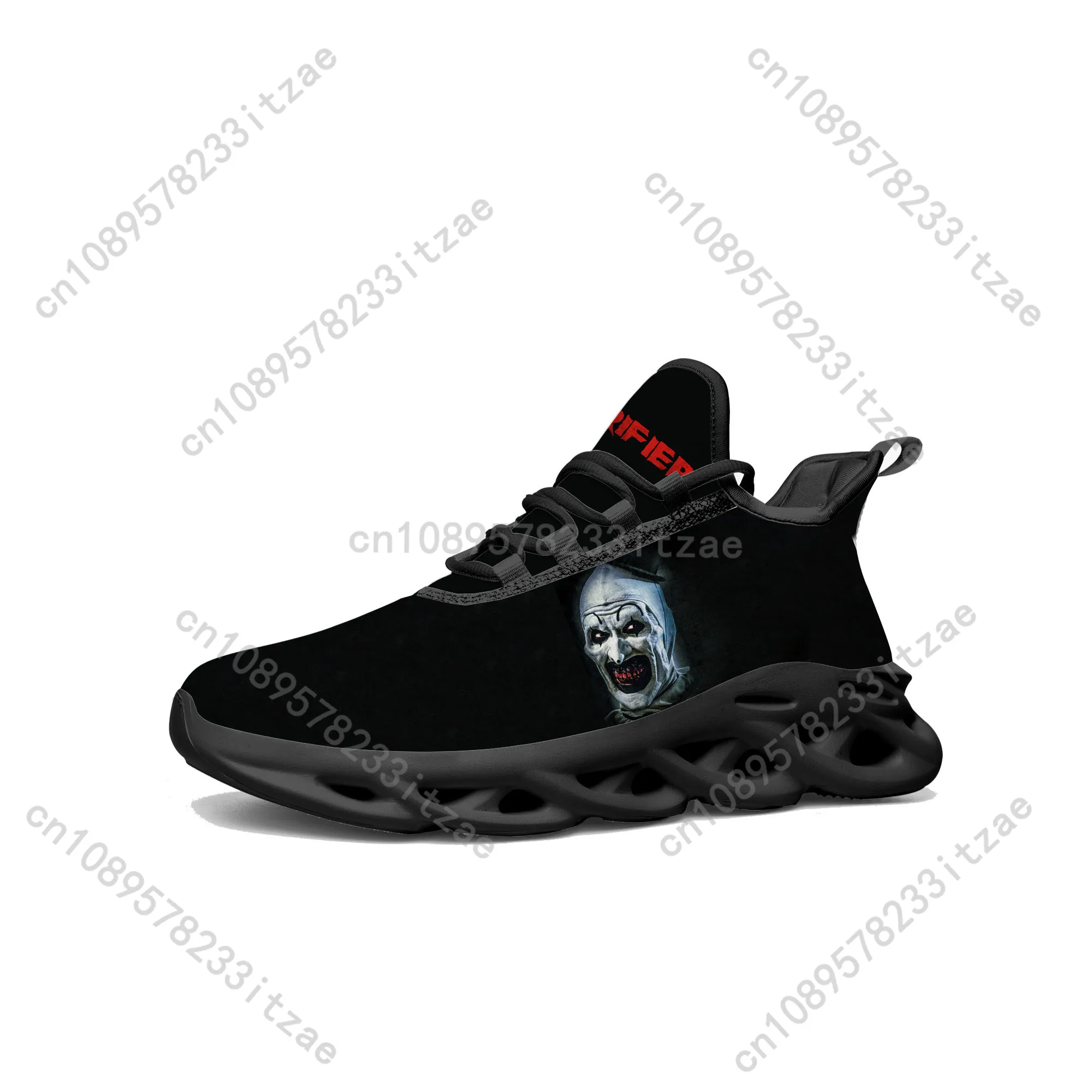 Terrifier Clown halloween Flats Sneakers Mens Womens Sports Running Shoes High Quality Sneaker Lace Up Mesh Footwear custom Shoe 2