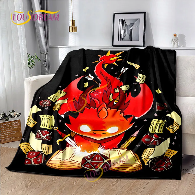 

Одеяло D-Dragon D20 в виде игральных костей, супермягкое офисное дорожное покрывало для просмотра телевизора, постельное белье, покрывало для дивана и кровати