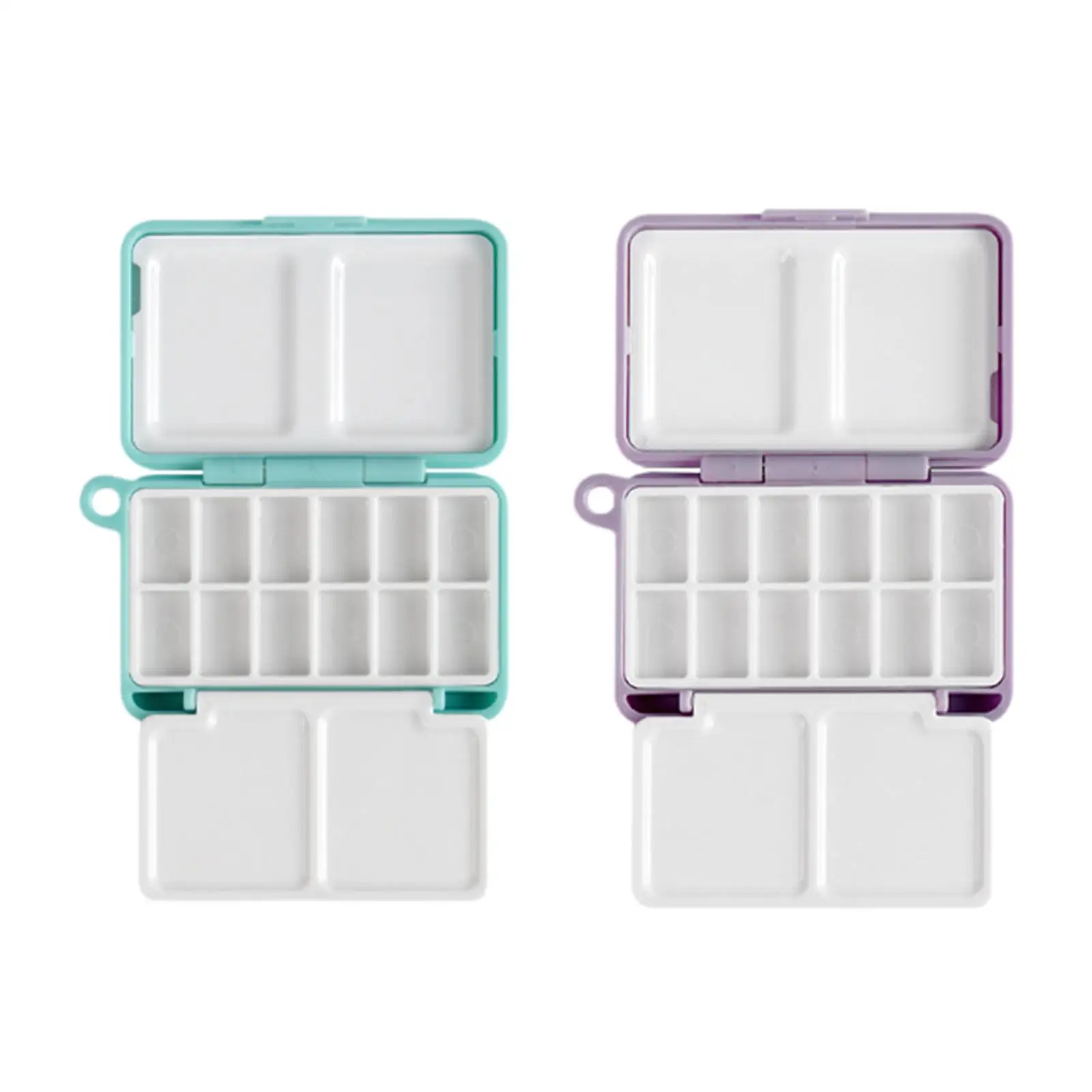 Watercolor Palette Empty Mini Portable with Lid Paint Box for Sketching Nail Art Notebook Graffiti Acrylic & Oil Paints