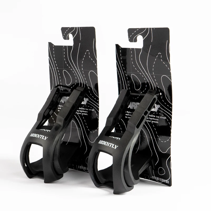 ARDENTLY2PCSBicyclePedalToeClipsFixedGearTrackBikePedalShoesCasingHolderWithScrews