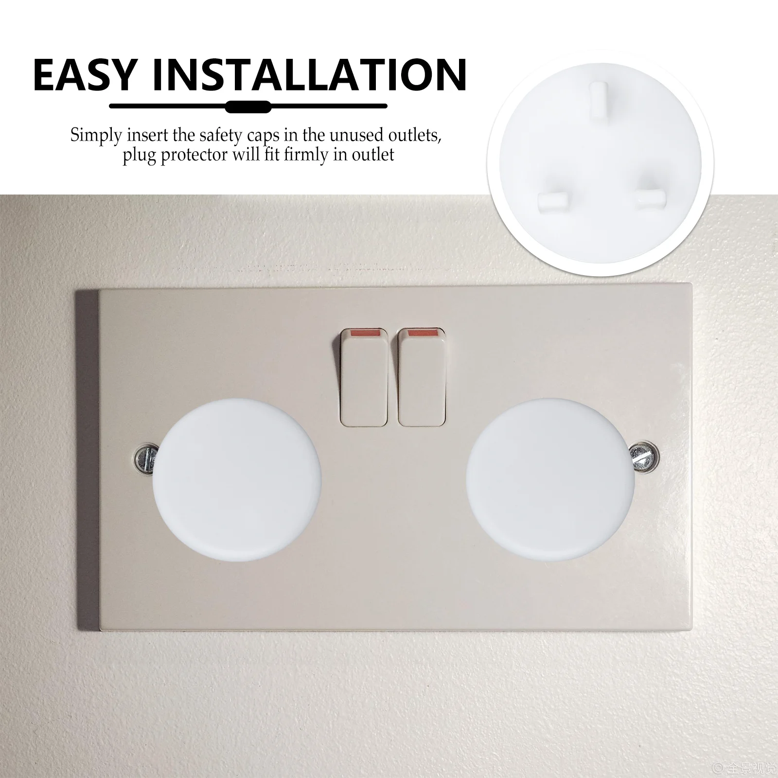 20 Pcs Plug Socket Protection Cover Child Covers Electric Abs Sockets Corner Protectors Safety