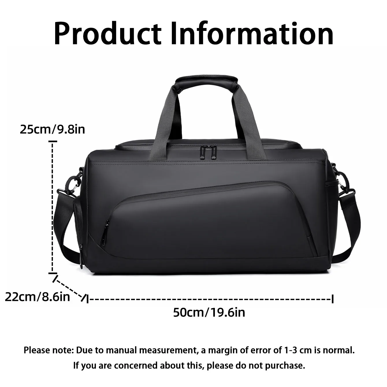 Spacious Multi-Compartment Travel Duffel with Shoe Storage