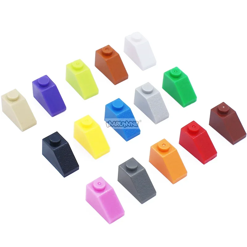 Marumine 1x2 Slope MOC Bricks Parts 3040 Classic Create Building Blocks Trunk Roof Accessories Pieces Boys DIY Construction Toy 2