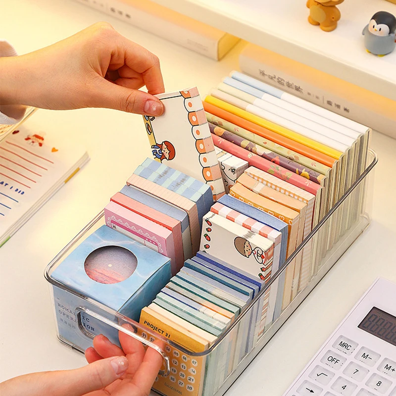 Acrylic Storage Box Desktop Cosmetics Transparent Plastic Box Dormitory Household Facial Mask Skin Box Refrigerator Storage Box 6
