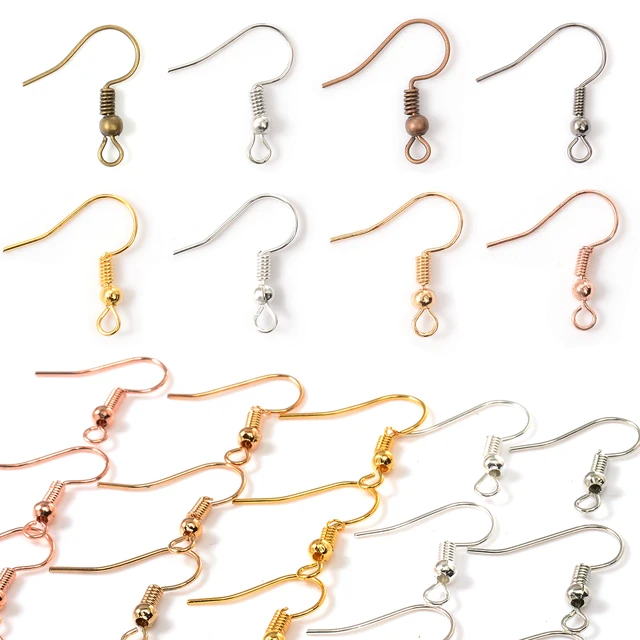 Clasps Hooks Earrings Jewelry Fittings  Earrings Hooks Jewelry Making -  100pcs/lot - Aliexpress