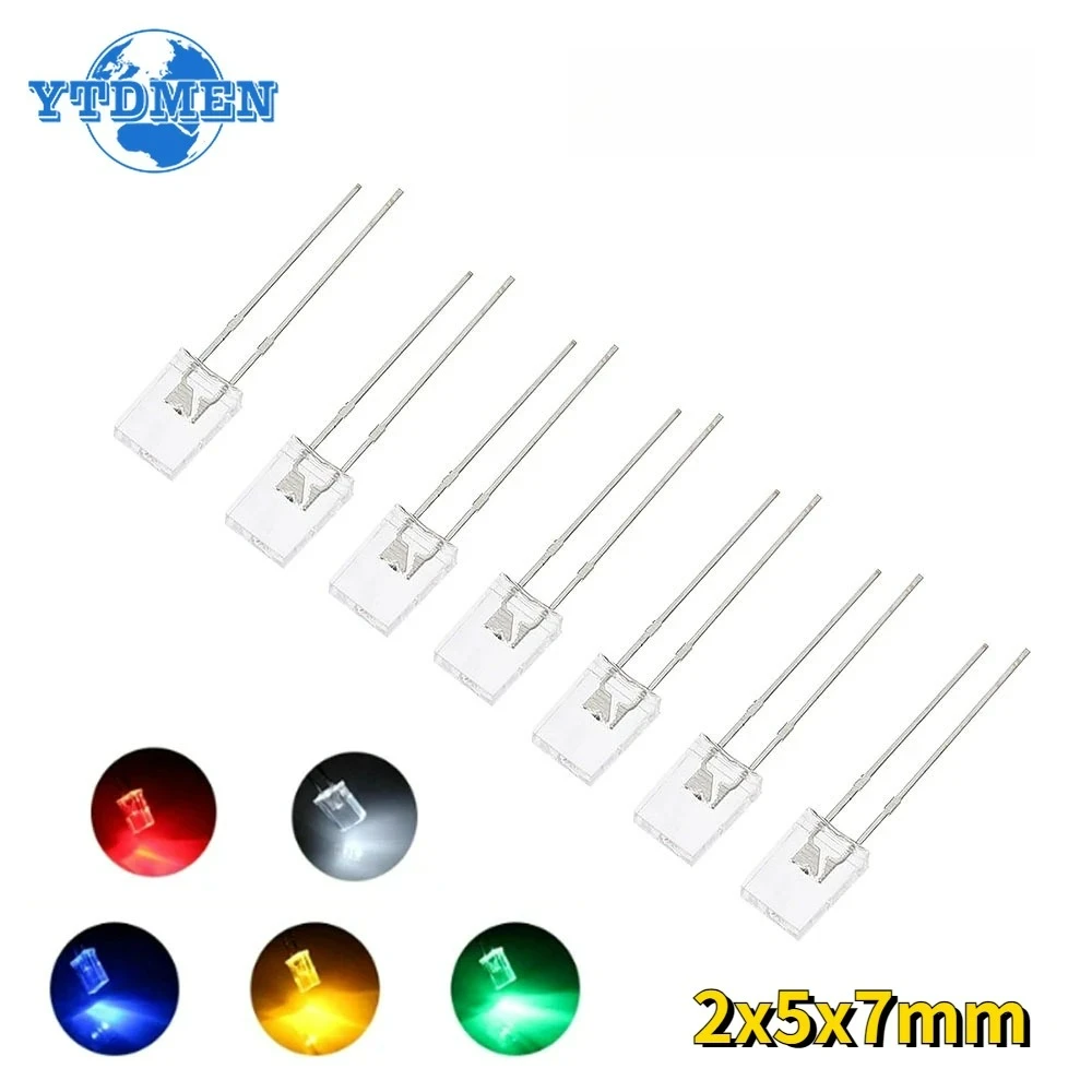รูปสินค้า 100 ชุด LED หลากสี 2x5x7 ส่องสว่างได้ทุกมุม