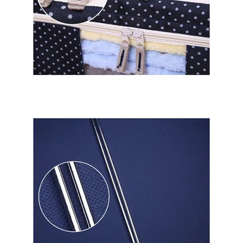 Fabric Large Steel Storage Box With Steel Frame Folding Bag Clear Zipper For Clothes 2 pcs