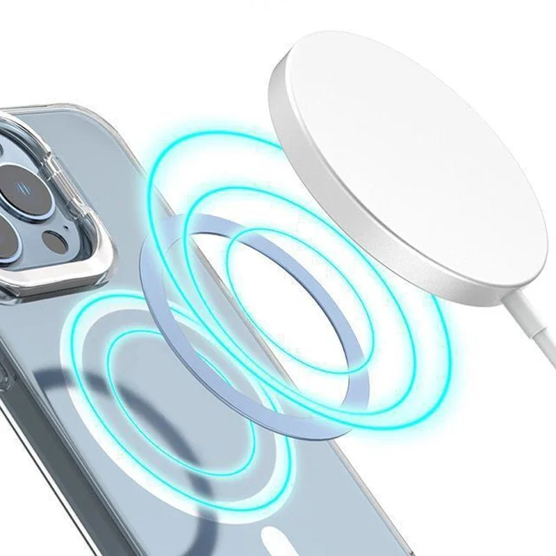 Universal Magnetic Plate Ring for Secure Wireless Charging and Phone Mounting