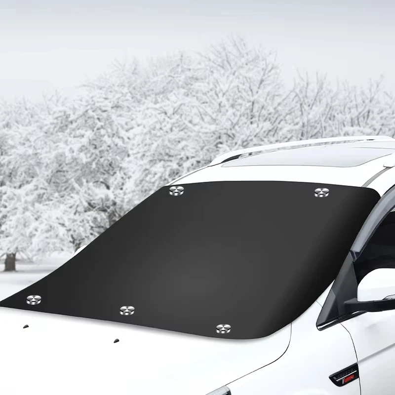 Parasole Estivo per Auto, Copertura Parziale per Parabrezza Anteriore, Protezione Solare, Isolamento Termico, Scudo Anti-Neve e Anti-Gelo - immagine 3