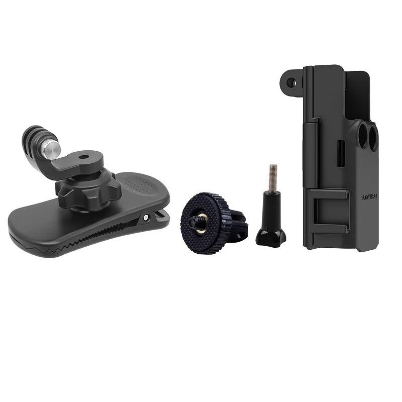 Mochila Clip Kit para Dji Osmo Pocket 360 Graus Rotação Titular Forte Fixo Estabilizar Suporte Gopro e Dji Action Câmera 4in 1 - Image 3