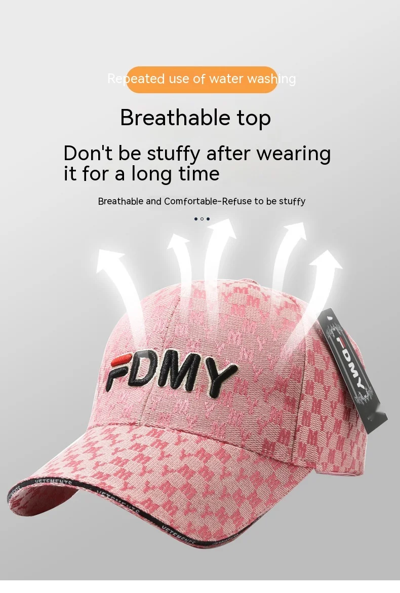 Unisex Baseball Cap With Letter Jacquard Design For Spring Autumn_voghion.com