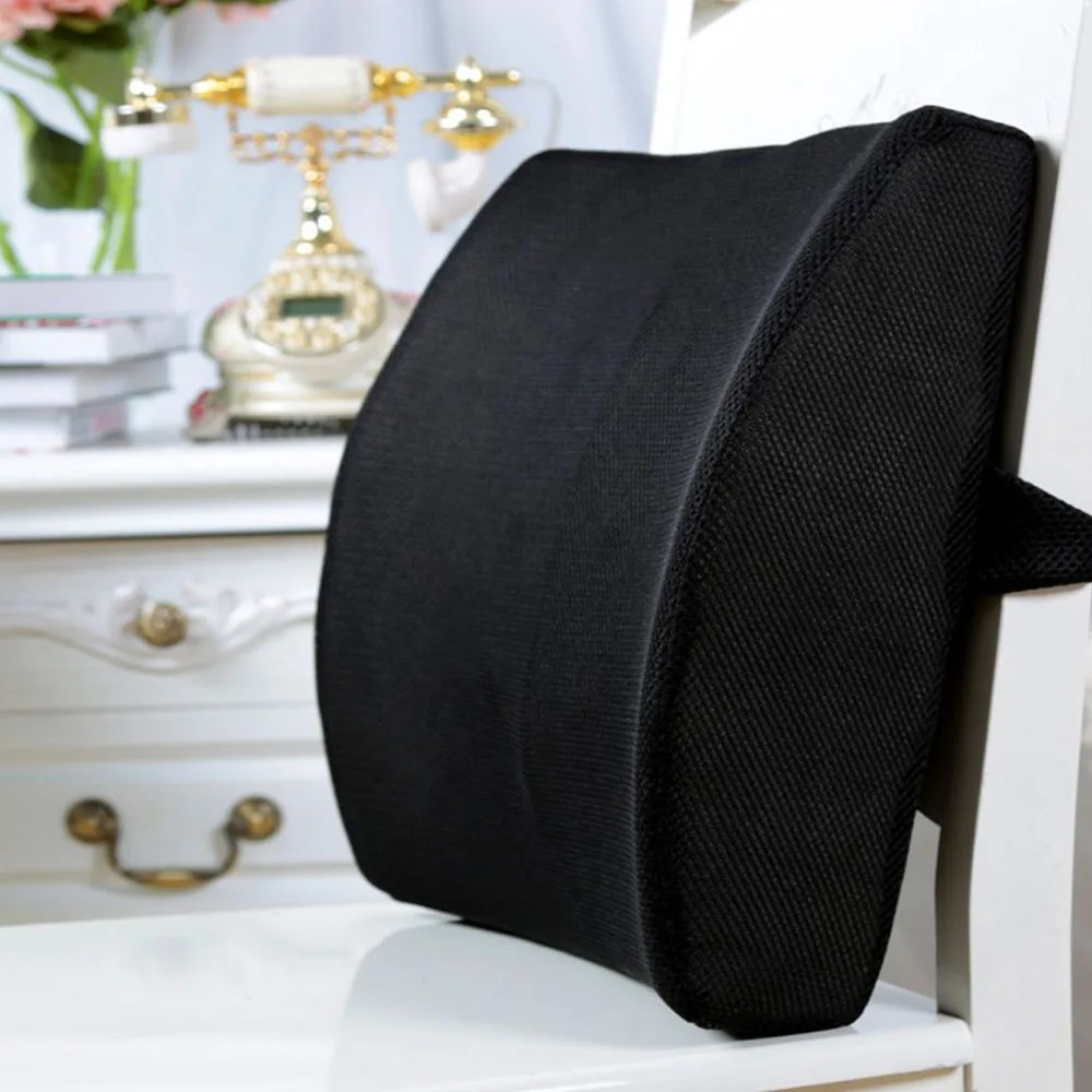 Office Seat Lumbar Support Memory Sponge Lumbar Cushion Slow Rebound Car Cushion Relieves Low Back Pain Breathable Lumbar Pillow 6