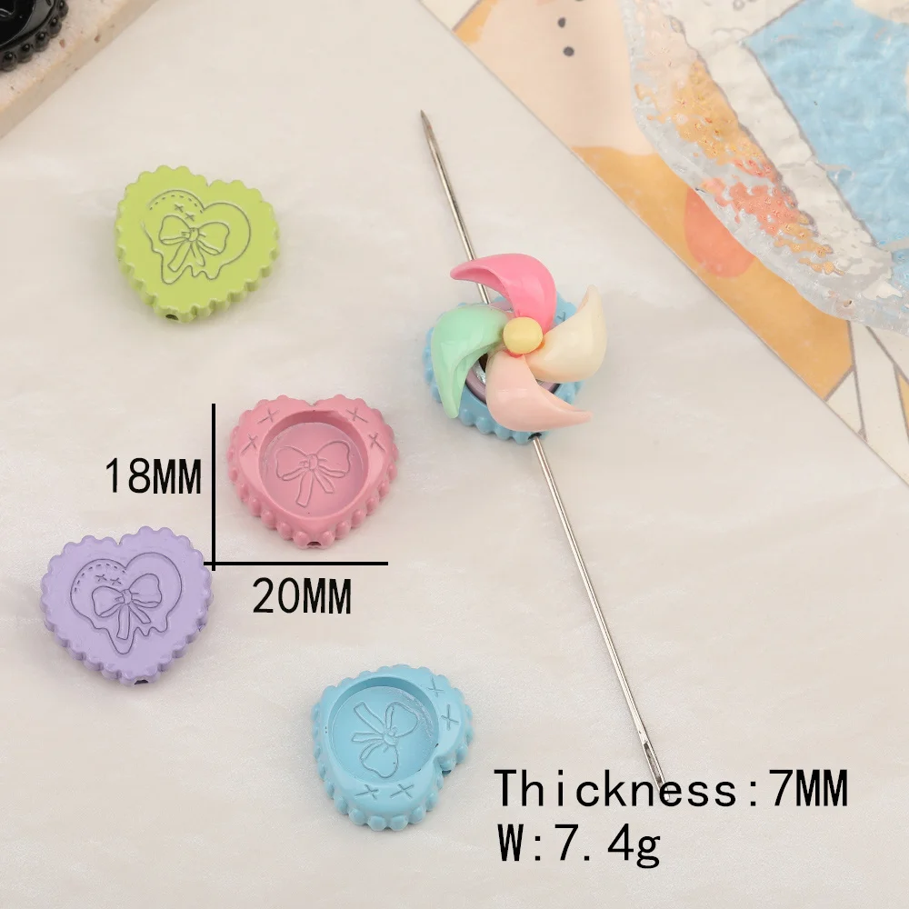 Cordial Design 50Pcs 18*20MM Jewelry Accessories/DIY Base/Heart Shape/Paint Effect/Hand Made/Jewelry Findings & Components - cordial