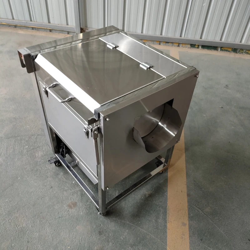 2025New Commercial 200 Capacity Vegetable Fruit Washing Peeling With Brusher Cleaning Potato Machine Stainless Steel 304 3