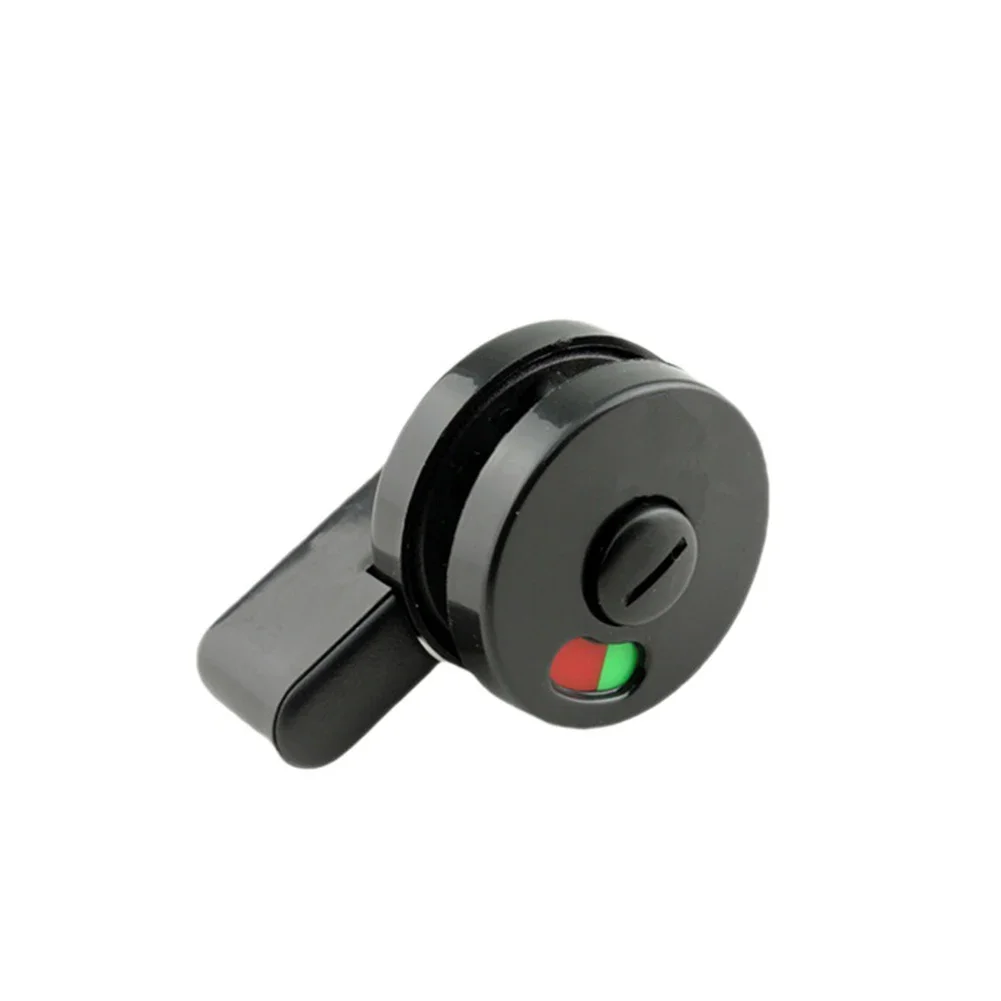 Practical To Use Universal 1pc WC Plastic Black Door Lock Engaged Indicator Latch Vacant Nylon Plastic Privacy