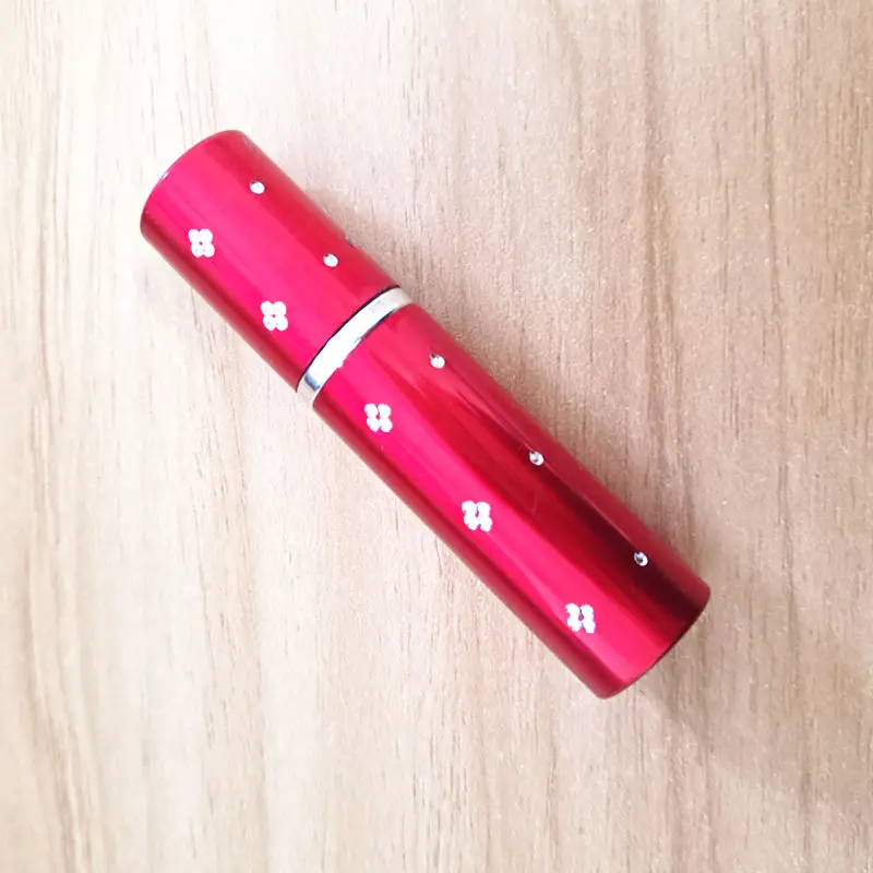 Compact Refillable Perfume Spray Bottle with Aluminum Case, 5ml - 10ml Capacity