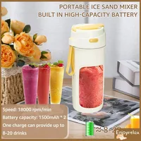 Rechargeable Mixers Fruit vegetable Juice Portable Juicer Cup Bottle Mini Fast Electric Blender Smoothie Ice Maker 10 Blades 1